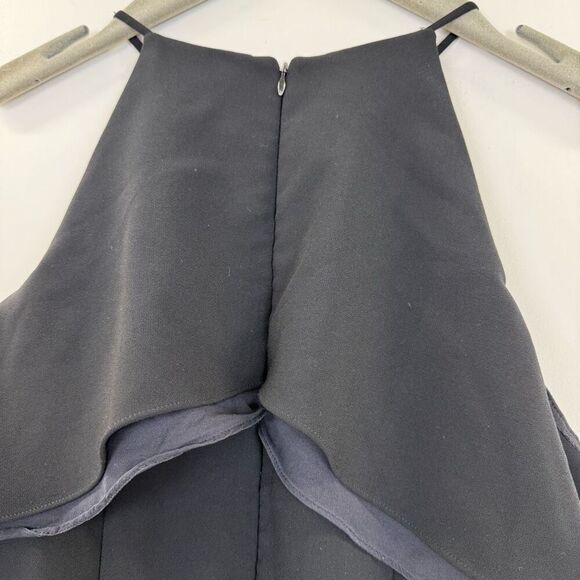 Badgley Mischka Black Crossover Ruffle Gown 💛 - Picture 9 of 9